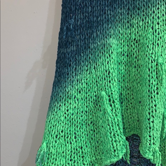 Ecote Addison Tape Yarn Sweater Tank Top Teal - Picture 5 of 16